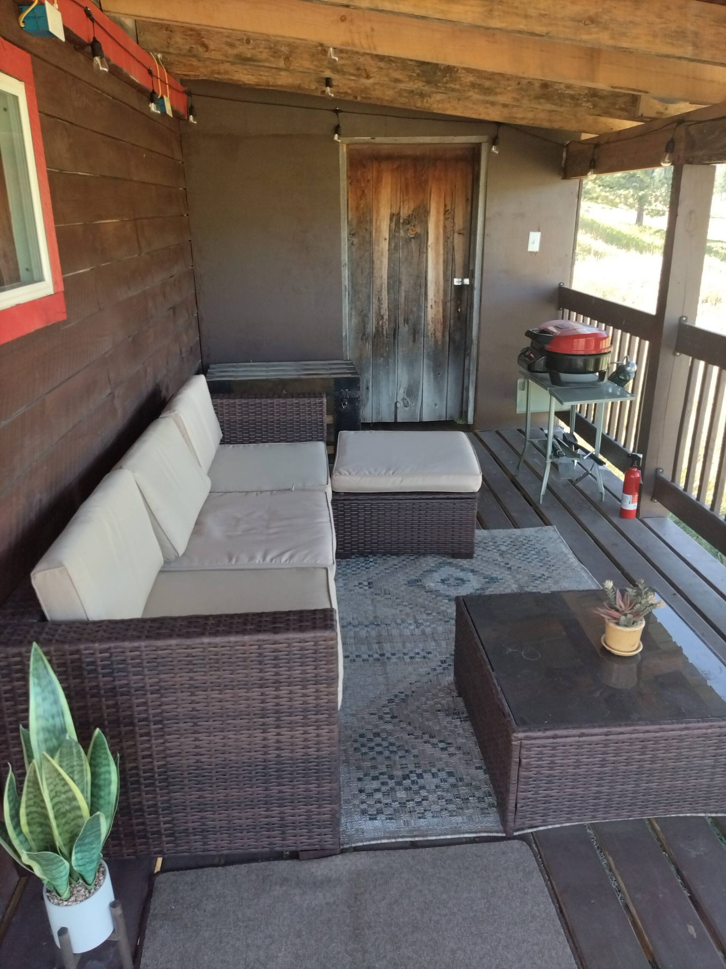 White Buffalo covered porch