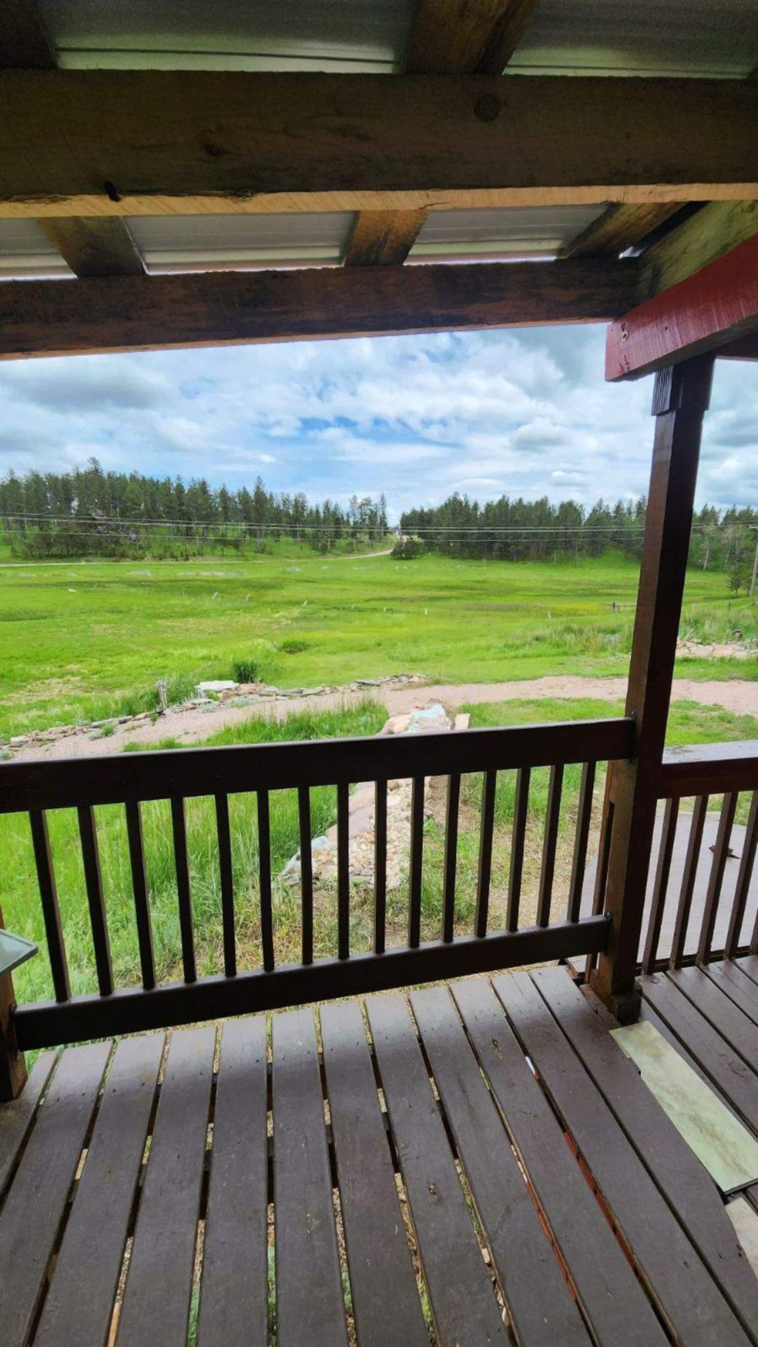 Porch view over the meadow